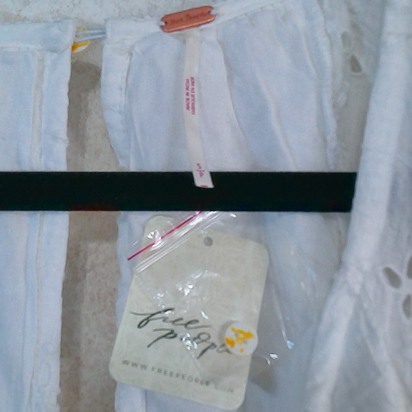 NWT Free People Bop Around Mini Romper,Clean Ivory/White Eyelet,Lining,SzSmall - Picture 8 of 11